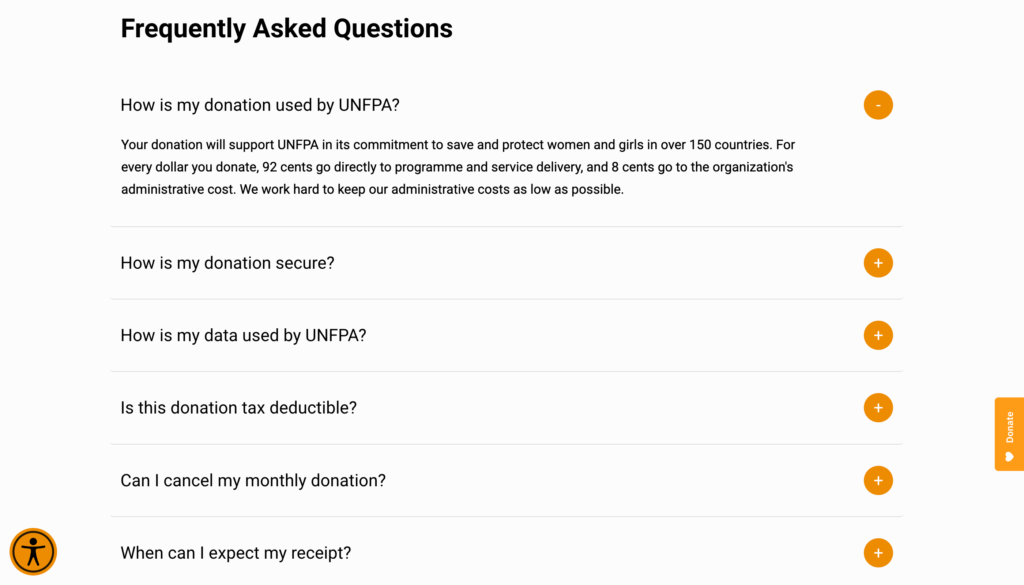 UNFPA frequently asked questions